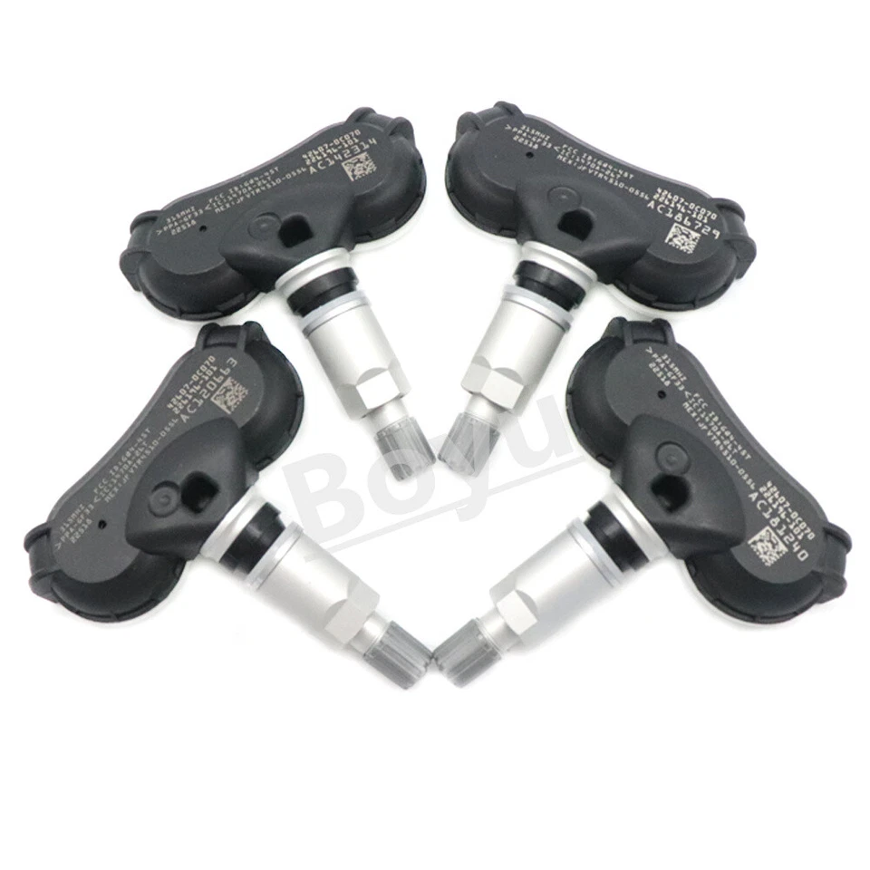 Sensor monitor de presión de neumáticos TPMS 42607-0C070 4 PIEZAS para Toyota Sienna Tundra Foto 4 de 4