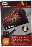 Amscan Star Wars Episode Vll Postcard Invitations Multicolor 4 1/4 X 6 1/4 on sale Amscan Star Wars Episode Vll Postcard Invitations Multicolor 4 1/4 X 6 1/4 on sale