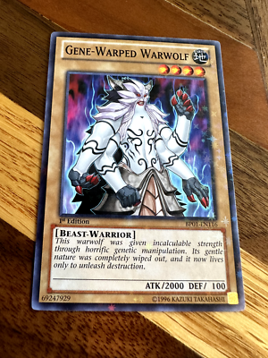 Gene-Warped Warwolf BP01-EN116 1st Edition Starfoil Rare NM +