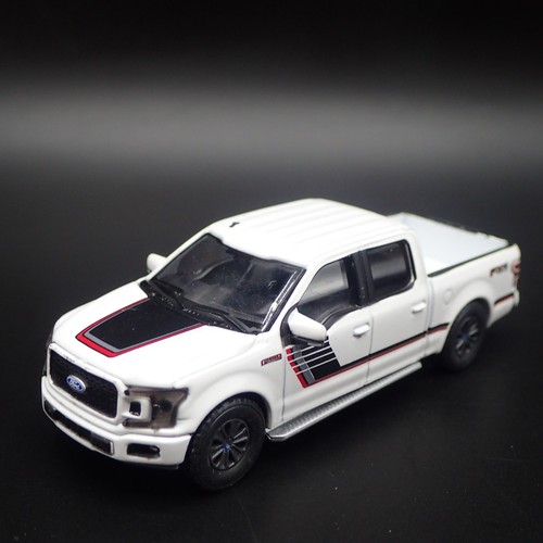 2015-2020 Ford F150 Lariat FX4 Pick-Up Camion Bianco 1:64 Scala Modellino Auto - Foto 6 di 7