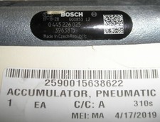 2590-01-563-8622 Cummins 3963815 Fuel Manifold Accumulator; Pneumatic Bosch F...