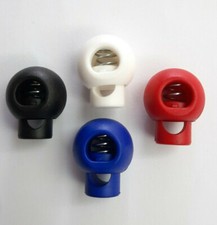 Spring Loaded Round Toggle Stopper Cord Locks End Plastic - 9 cols - 15%multibuy
