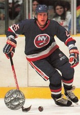 David Volek #75 1991-92 Pro Set Platinum New York Islanders