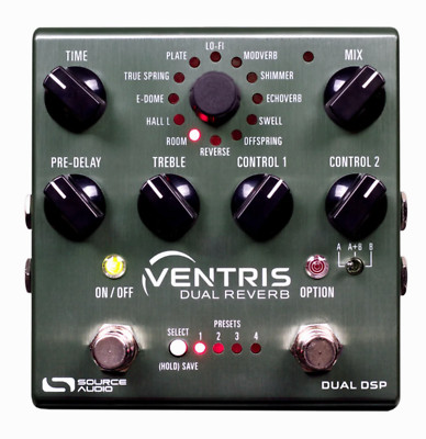 Source Audio SA262 Ventris Dual Reverb One Series pedal. New!
