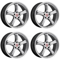 18x8 Victor Turismo 5x130 45 Hyper Silver Wheel Rim Inch Set(4) on sale 18x8 Victor Turismo 5x130 45 Hyper Silver Wheel Rim Inch Set(4) on sale