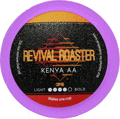 96-count Kenya AA, Single-serve Coffee Pods for Keurig K cups Brewers