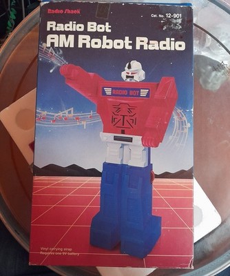 VINTAGE NEUHEIT TANDY RADIO SHACK ROBOTER FORM RADIO SELTEN MW(AM) 1970er-1980er