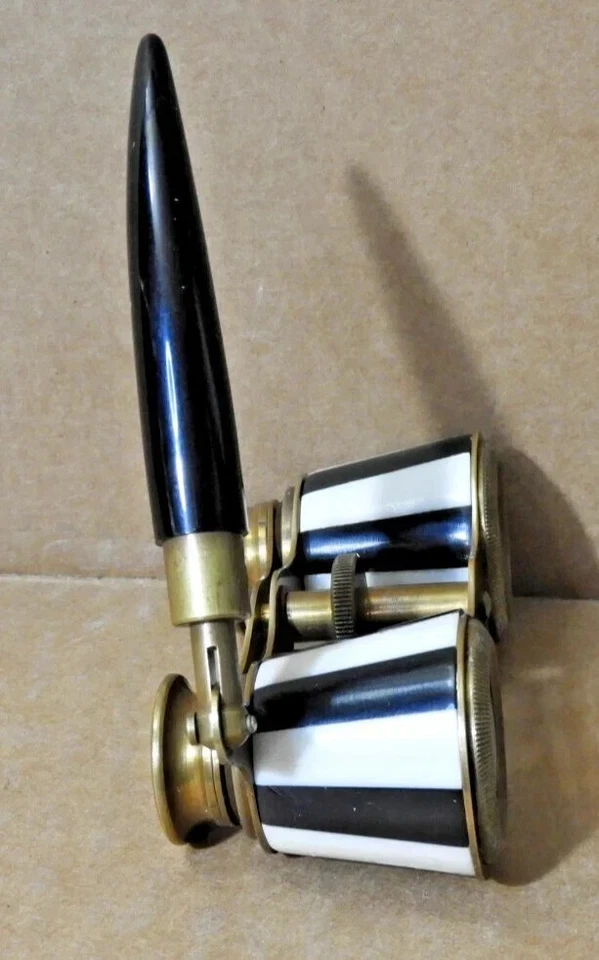 Vintage Style Theater Glasses | Brass Opera Binoculars with Elegant Pearl Handle - Image 3 of 4