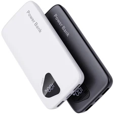 2025 2-Pack 12800mAh Portable Charger with Built in Cables, Travel Essential ...