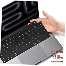 Premium Keyboard Cover Skin Protector, Laptop Accessories Compatible Black