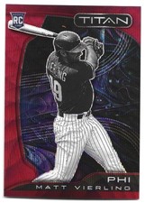 2022 Panini Chronicles Titan #16 Matt Vierling RC /199 Ruby Wave Prizm Rookie