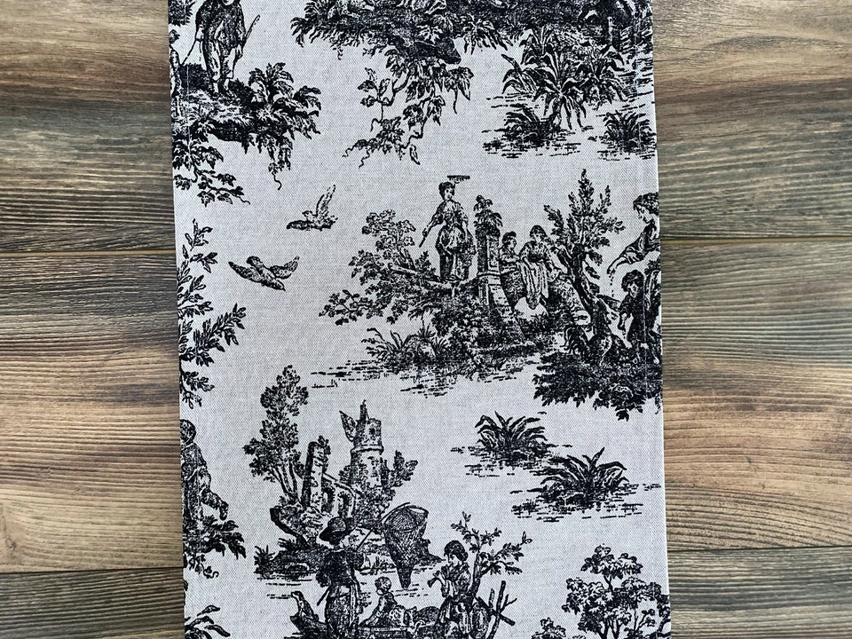 Toile Table Runner French Colonial Home Decor Baby Wedding Shower Linens - Image 4 of 4