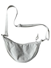 Uniqlo Crossbody Crescent Bag Purse Handbag Ivory 10x5