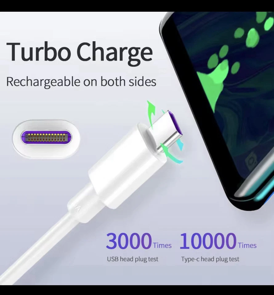 USB C Charging Cable FAST CHARGE, 2m Type C Charger Cable - Image 2 of 2