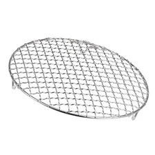 Round Cooking Rack 9.5x0.79 inch Stainless Steel BBQ Grill Net with Legs