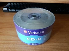 Verbatim CD-R Blank Discs 700MB 80 Minutes 52x Recordable Disc for Data and Musi