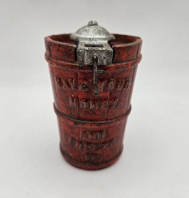 Cast Iron Save Your Money and Freeze it Ice Cream Churn Vintage Bank