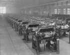 Hudson Motor Car Company 1918 motor testing room factory press photograph