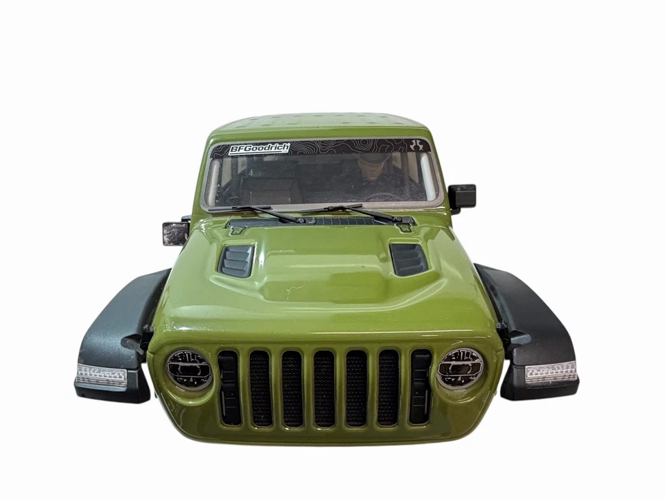 Axial SCX6 Jeep JLU 4Door Wrangler Body Green AXI05000T1 Complete With Lights - Image 3 of 4