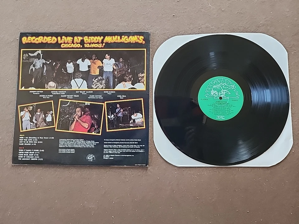James Cotton and his Big Band Blues Vinyl LP Live In Chicago: Mr. Superharp - Image 3 of 4