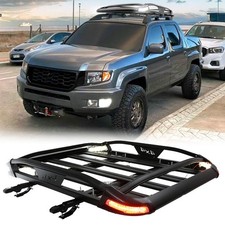 50 Roof Racks Basket Cargo Carrier Cross Bars W Led Light For Honda Ridgeline