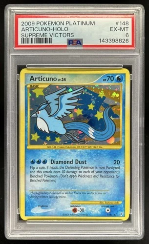 2009 Pokemon Platinum Supreme Victors Articuno #148/147 PSA 6