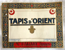 Very Rare Antique Rug Catalog with Wool Samples - Tapis d'Orient