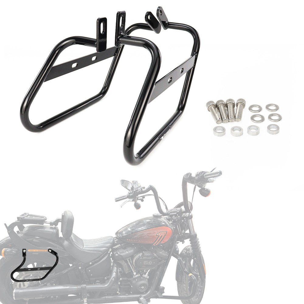 Saddlebag Rack Pannier Rack Fit For Harley Softail Street Bob FXBB