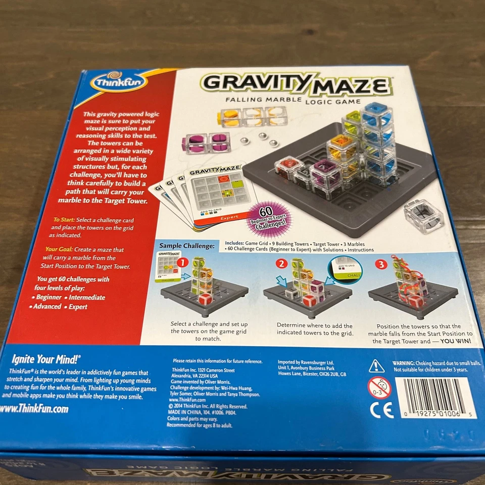 ThinkFun Gravity Maze Logic Game Falling Marble - Image 3 of 3