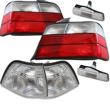 R�ckleuchten Set Frontblinker +Seiten Limousine Rot Wei� f�r BMW E36