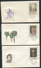 CZECHOSLOVAKIA 1967  lot of 6 covers  stamped  F.D.C. not travelled