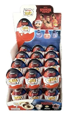 NEU! 24 ungeöffnete STRANGER THINGS Kinder Joy 2025, MHD Juni 2026