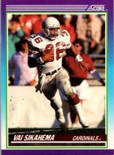 1990 Score Vai Sikahema Phoenix Cardinals #136A