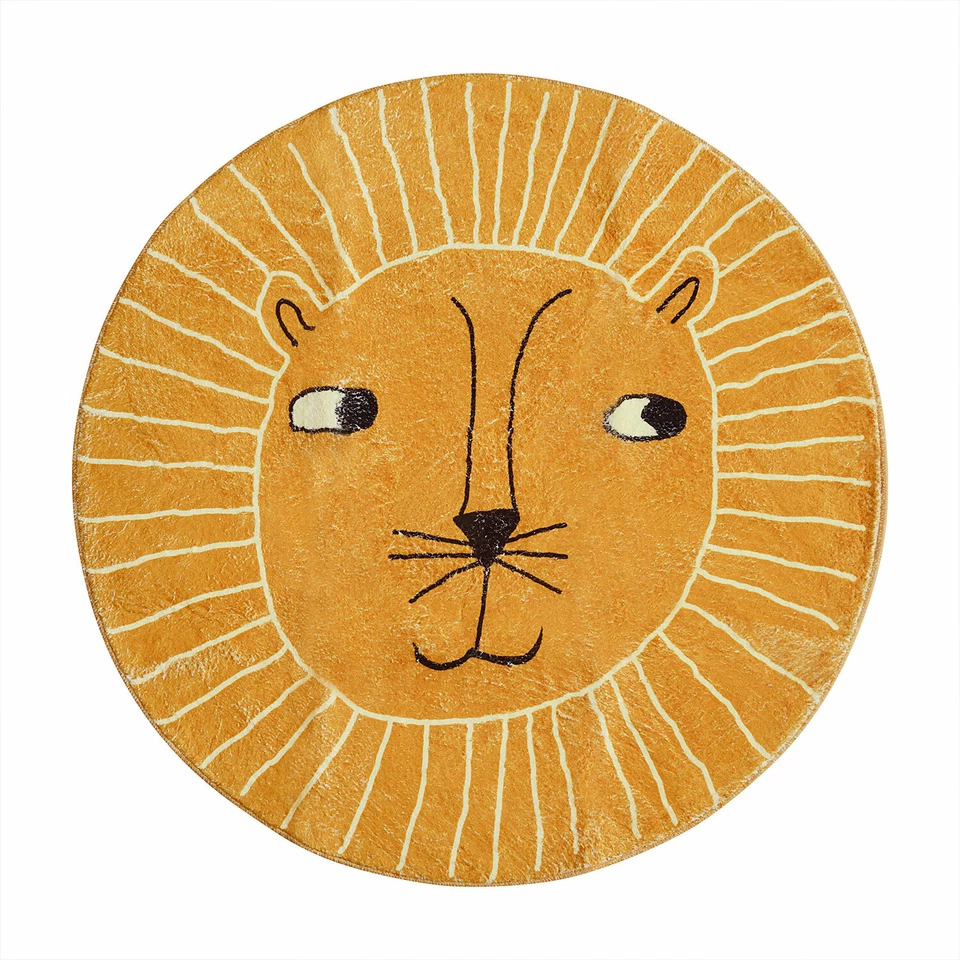 Teppich Matte Kinder Baby Kinderteppich Spielteppich Antirutsch Löwe Kaninchen