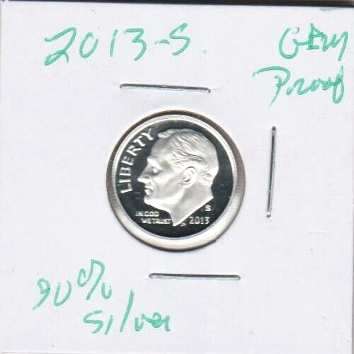 2013 S Roosevelt Dime 90% SILVER Proof Coin FROSTY Roosie GEM FDR NICE STore - Picture 3 of 3