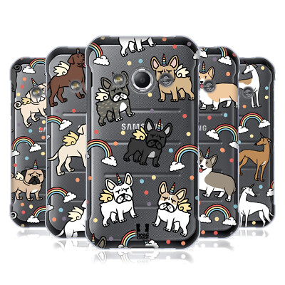 HEAD CASE DESIGNS UNICORN DOG PATTERNS SOFT GEL CASE FOR SAMSUNG PHONES 4