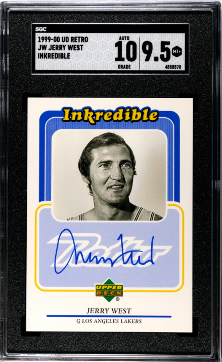 1999 Upper Deck Retro Jerry West Inkredible Auto SGC 9.5/10 MT