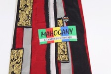 1804 ) MAHOGANY MEN'S TIE 100% SILK MADE IN USA