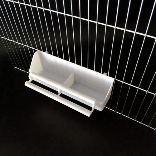 Food Dish Parrot Hanging Cage Cup Water Drinker Bird Feeder Feeding Bowl - Picture 3 of 12