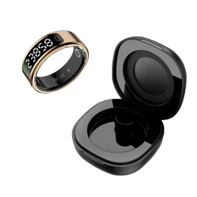 Smart Ring Fitness Tracker Display Screen Heart Rate SPO2 Sleep Monitoring 