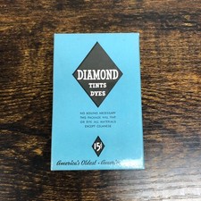 Vintage Diamond Dyes Sky Blue Wells & Richardson Company, Burlington VT  NEW