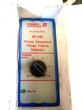 RHOMBERG ELECTRONICS SLIMLINE SP-430 PHASE SEQUENCE PHASE FAILURE DETECTOR NEW