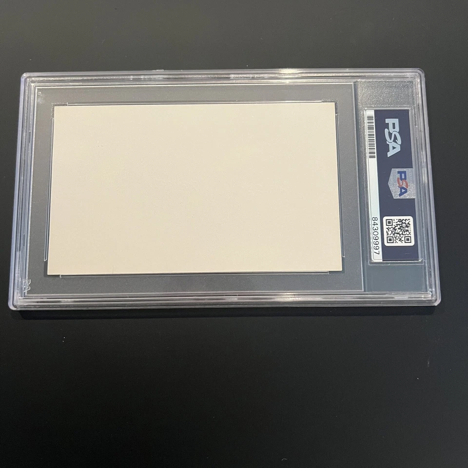 Newell Bud Morse Signed Index Card PSA Slabbed Graded Mint 9 Athletics - Image 2 of 2
