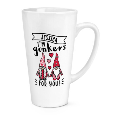 Gift Base Tazza Personalizzata 'I'm Gonkers For You' Con Gonk - Ceramica Bianca 10oz, Microonde E Lavastoviglie