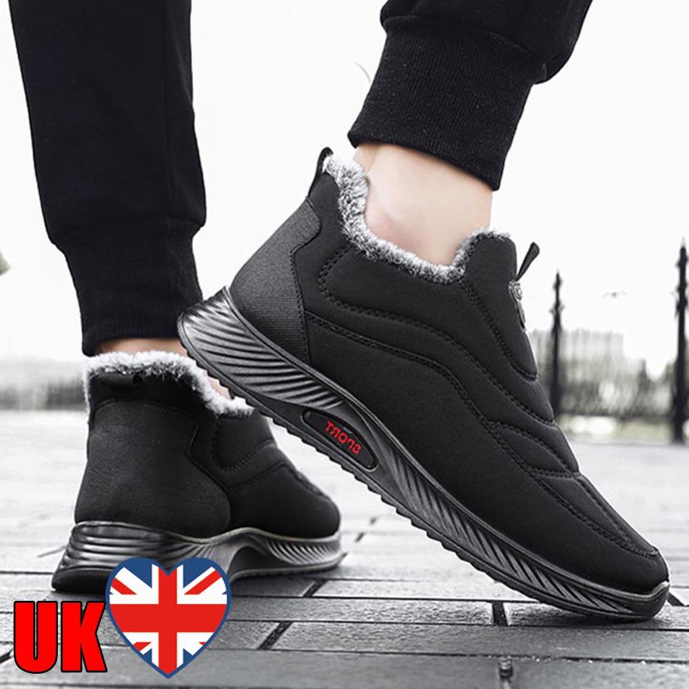 Sneakers Womens Fleece Lined Slip On Shoes Sports Shoes