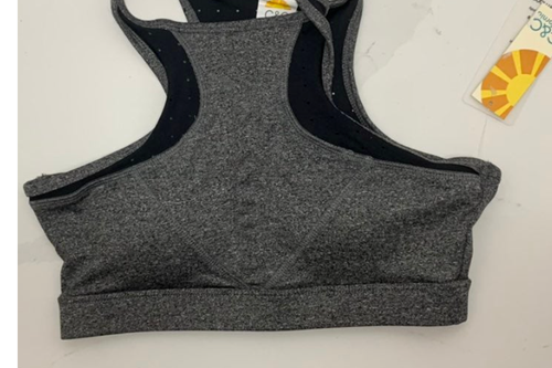 Sujetador deportivo C&C California para mujer XS, gris y negro, Racerback, UM4052B - Imagen 3 de 3