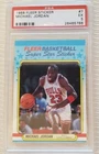 1988 FLEER STICKER- MICHAEL JORDAN- CARD # 7- PSA 5 (EX)- CHICAGO BULLS