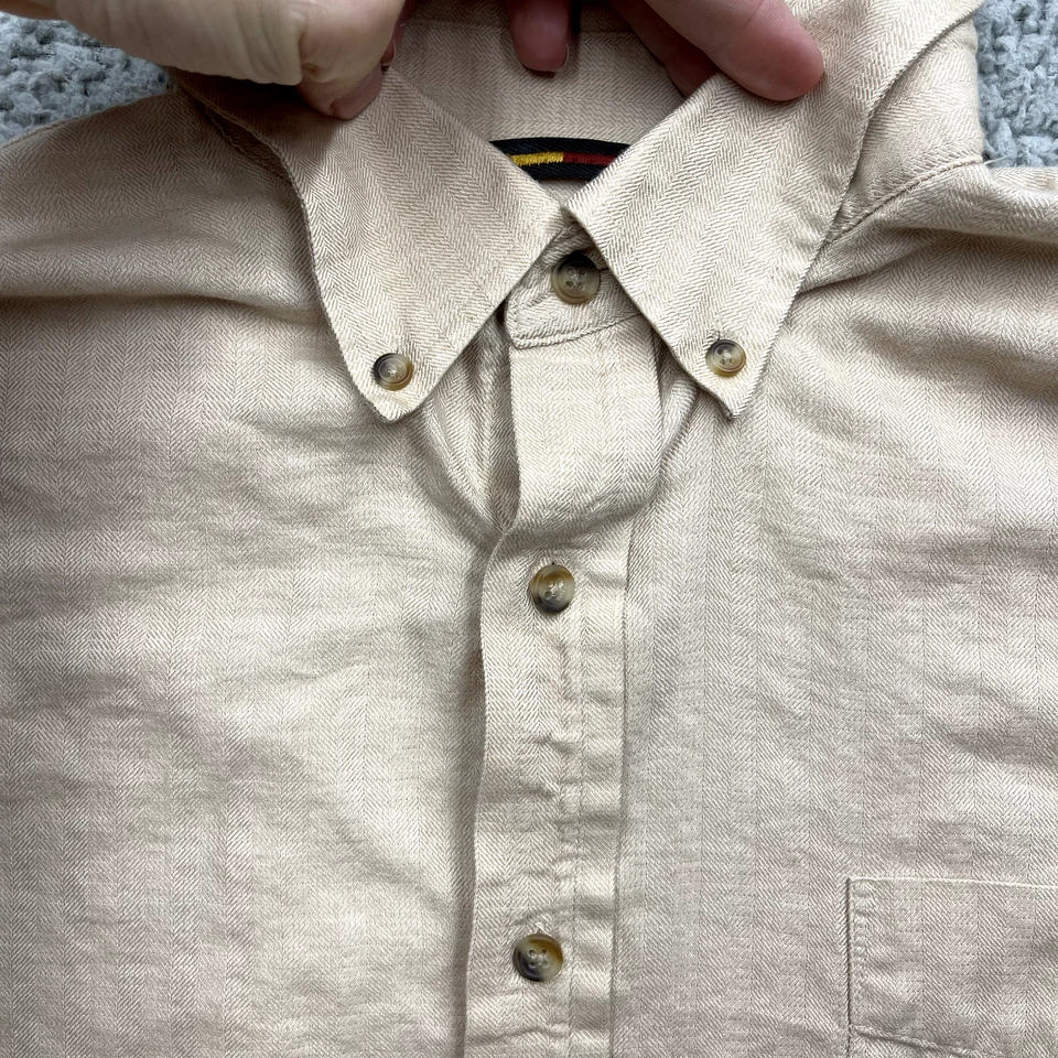 Camisa informal con botones Greg Norman para hombre grande bronceada playa relajada vacaciones golf Foto 3 de 4