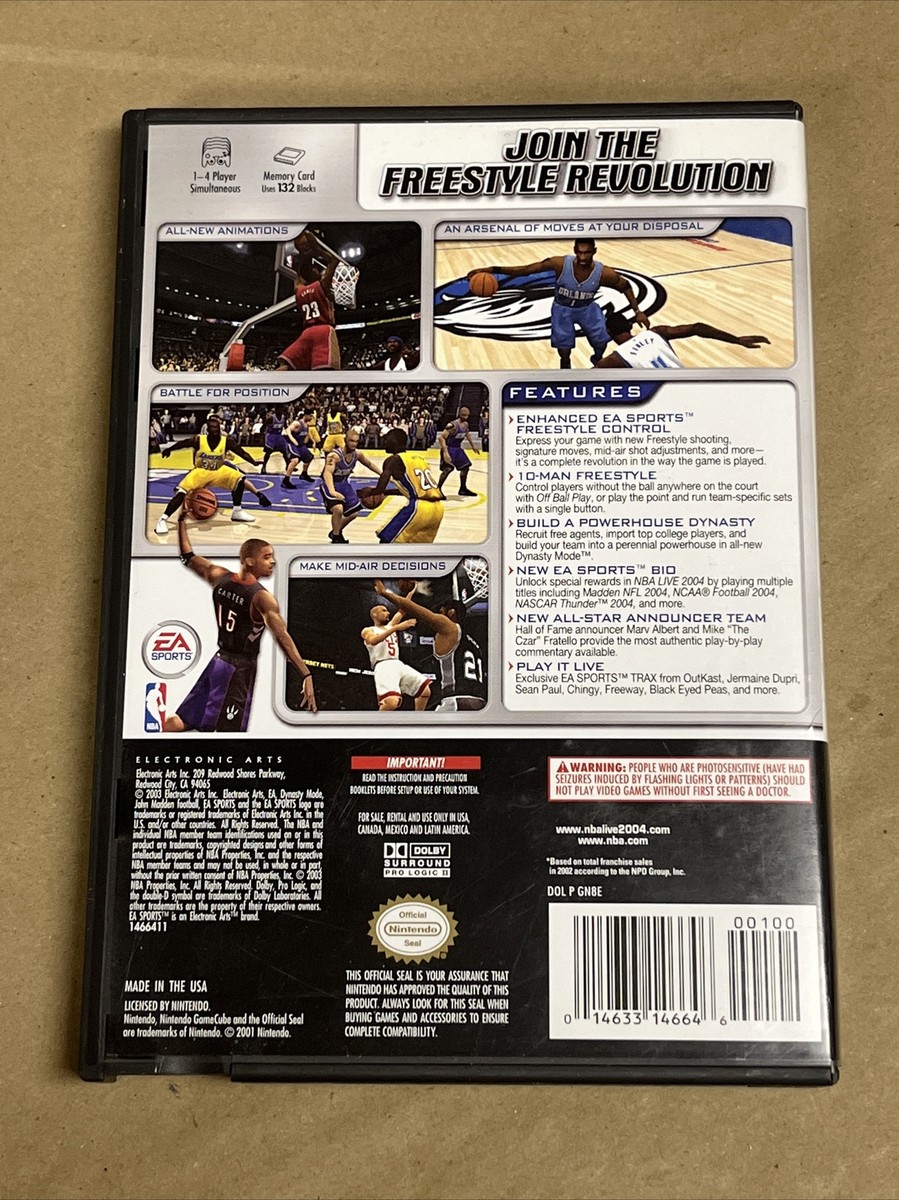 NBA Live 2004 (Nintendo GameCube, 2003) 14633146646| eBay
