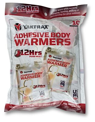 YakTrax Adhesive Body Warmer 10 Pack
